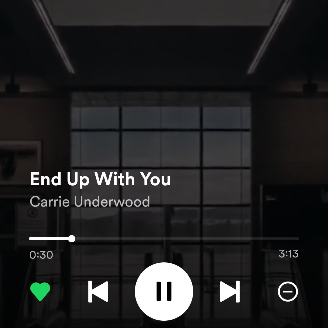 Such an underrated banger 

#EndUpWithYou
#CryPretty
#CarrieUnderwood