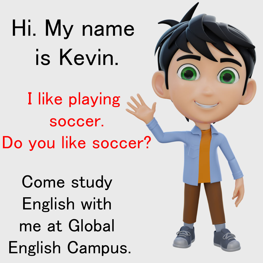 globalengcampus's tweet photo. Hi. My name is Kevin. I like playing soccer. Do you like soccer?
https://t.co/eOIzdepXQQ

#globalenglishcampus #Global #favorite #lessons #comestudy #student #englishcampus #englishgurucampus #different #globalkids #globalfamily #globalkids https://t.co/SolgBWi7g5