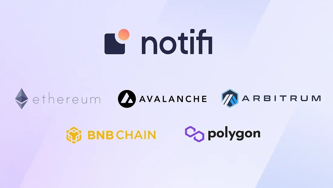 🔔 Notifi EVM Expansion 🔔

Over the last six months, we’ve expanded across major EVM blockchains including Ethereum, Avalanche, Arbitrum, BNB Chain, &amp; Polygon alongside some of the top protocols within web3. 

Medium: tinyurl.com/EVMExpansion

Lets highlight them below 🧵 (1/7)