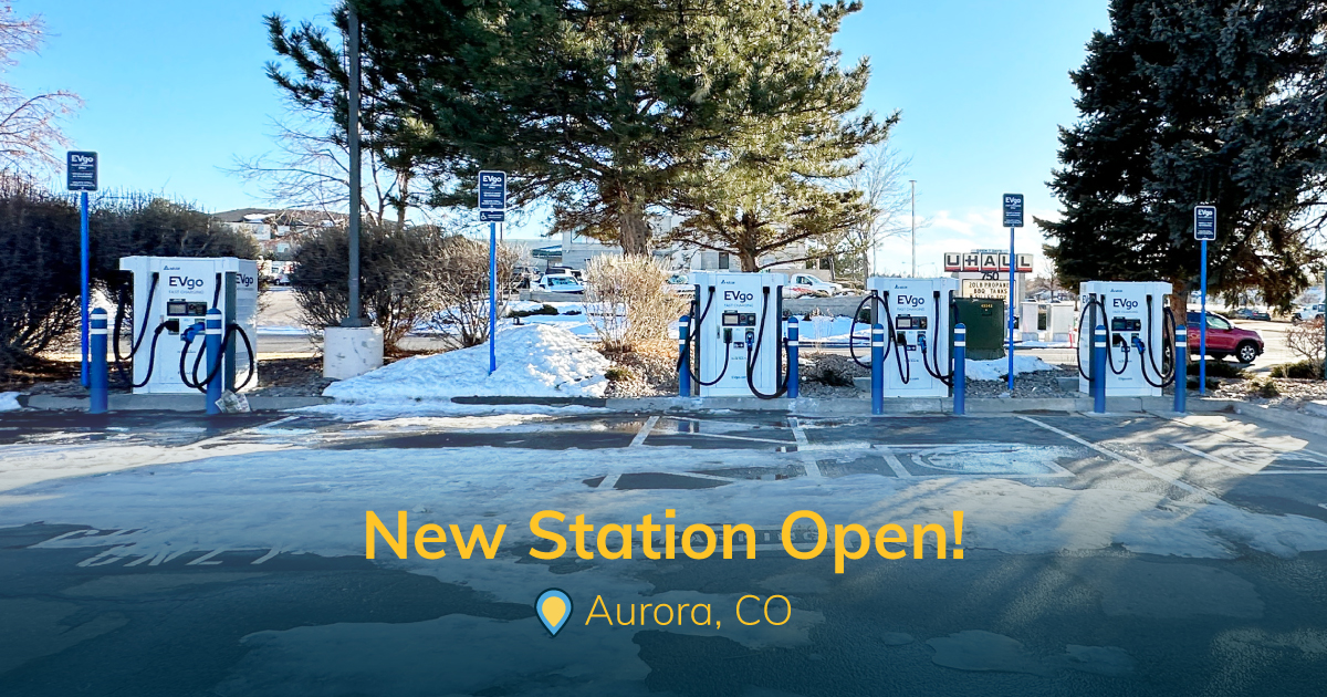 evgonetwork's tweet photo. From coast to coast, EVgo is opening new fast charging stations for drivers to power up on the go! Check out these recently opened stations in Colorado and Arizona. We're #EVgoingUp. Where do you want to see us build next? https://t.co/vLhA2e4VWd