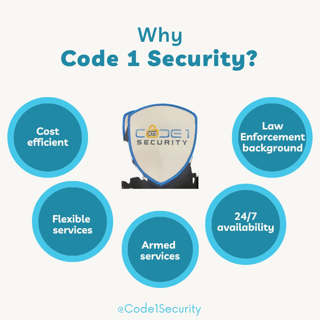 code1security_'s tweet image. Why Code 1 security? We provide the best accommodations with our services. We always want to exceed our clients' expectations! Get to know more at codeonesecurity.com. 
-
-
-
-
-
-
-
-
-
-
-
#securityguard #codeone #codeonesecurity #security #houston #texas #safety #secure #s