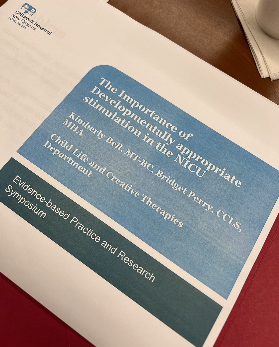 KBellmtbc's tweet photo. Doing a thing today! #evidencedbasedpractice #Pediatrics #NICU #chnolaproud #musictherapy #childlife #childlifemonth https://t.co/zCwzuqhTdw