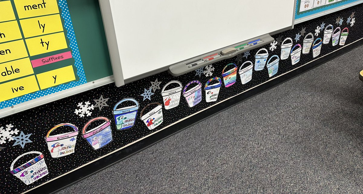 While we didn’t get any actual snow ❄️ this winter, we have been busy “throwing kindness snowballs” to our classmates. Today we get to read our compliments and take our pails home! #choosekindness <a href="/HTWPSchoolsNJ/">Harrison Township Schools @HTS & PVS</a>