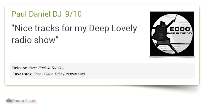Ecco_Kmb's tweet photo. Paul Daniel DJ supports: Ecco- Back In The Day  9/10 #newrelease https://t.co/TQKstCtsww https://t.co/kfrq70oa1B