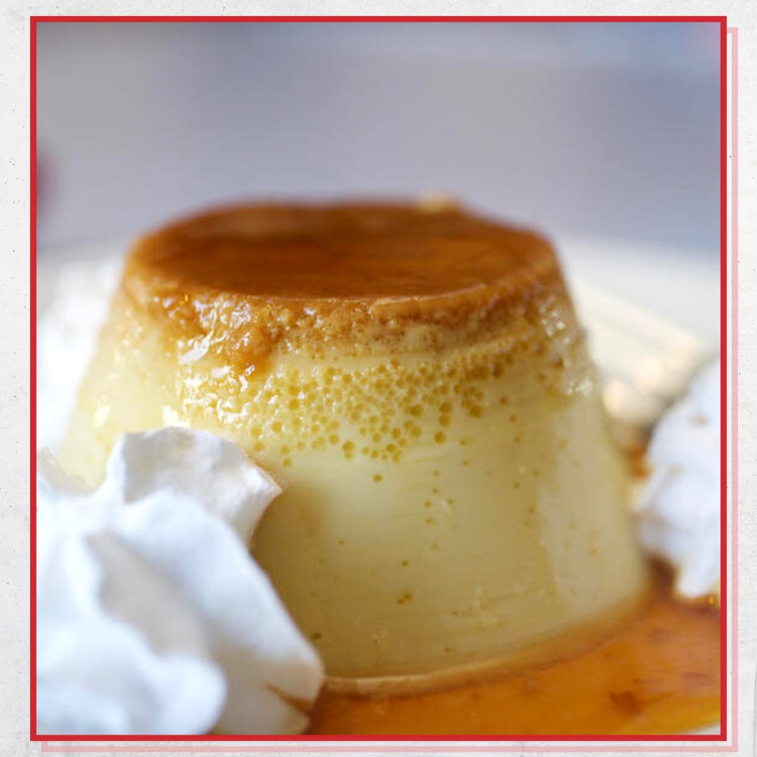 Satisfy your sweet tooth with our Flan! 🍮

It is a traditional Spanish dessert made from egg custard and caramel sauce. Will you be giving it a try?  #Dessert #Flan #GuidosSTL #STLfood #STLeats #STLfoodie