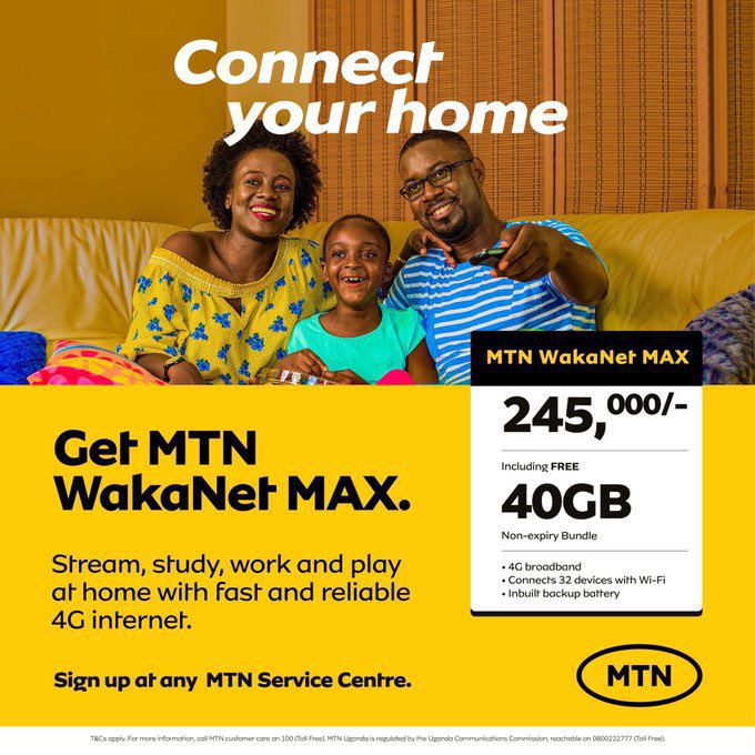 meyveis21's tweet photo. Connect your home to #MTNWakaNetMax and enjoy fast and reliable 4G internet as you stream, study, work and play 🤩🥳
#MTNInternet https://t.co/hD67p5nK22