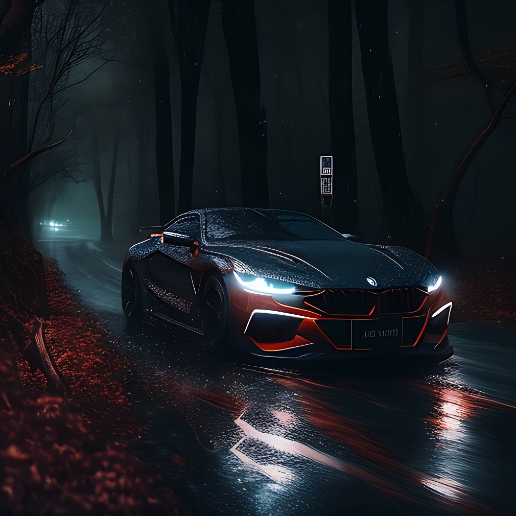 cosmicahmad's tweet photo. "Conquering the Elements: The BMW M8 Competition on a Rainy Night Drive through the Forest" 🌧️🚘 #BMWM8 #Competition #RainyNightDrive #UltimateDrivingMachine #DesertedRoad
#M8Competition #RainyNightDrive #ForestDrive #DesertedRoad #UltimateDrivingMachine #LuxuryCar #midjourney https://t.co/ylX5OVkei3