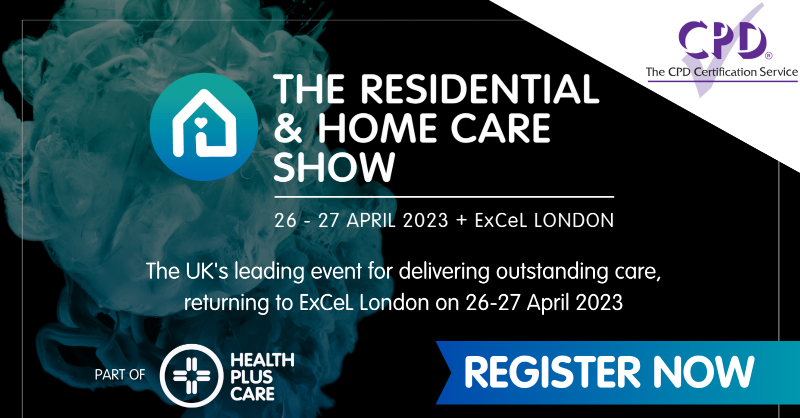 UKCareSector's tweet photo. Free for care professionals, The Residential &amp; Home Care Show offers 2 days of CPD-certified content, 200+ exhibitors, and networking with thousands of sector leaders.

Don't miss out, join us on 26-27 April at ExCeL London.

Register here now: https://t.co/lzheVqpe4E
