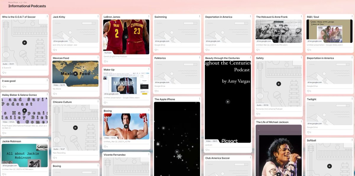 OneTeachersView's tweet image. Final Project: Informational Podcasts and Peer Reviews for my 9th graders this quarter. Absolutely incredible! @padlet #authenticassessment #studentvoice @OxnardUnion @cihs_raiders #trusttheprocess