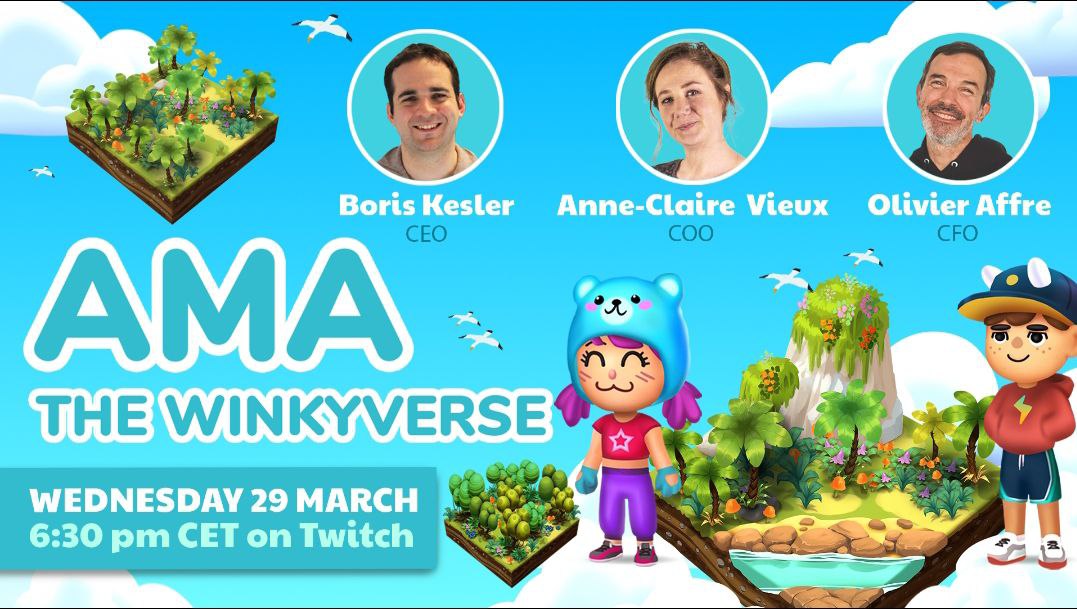 TheWinkyverse_'s tweet photo. 🎁 AMA GIVEAWAY 100 000 $WNK!! 🎁

1⃣ Like & RT this tweet
2⃣ Make sure you follow us on Twitter and Twitch

During the AMA LIVE on Twitch:
3⃣ Participate in the quiz after the questions session!

Good luck, and see you on Wed, March 29, at 6:30 pm for our AMA on Twitch!!
👉 https://t.co/TWr2RzsUMo