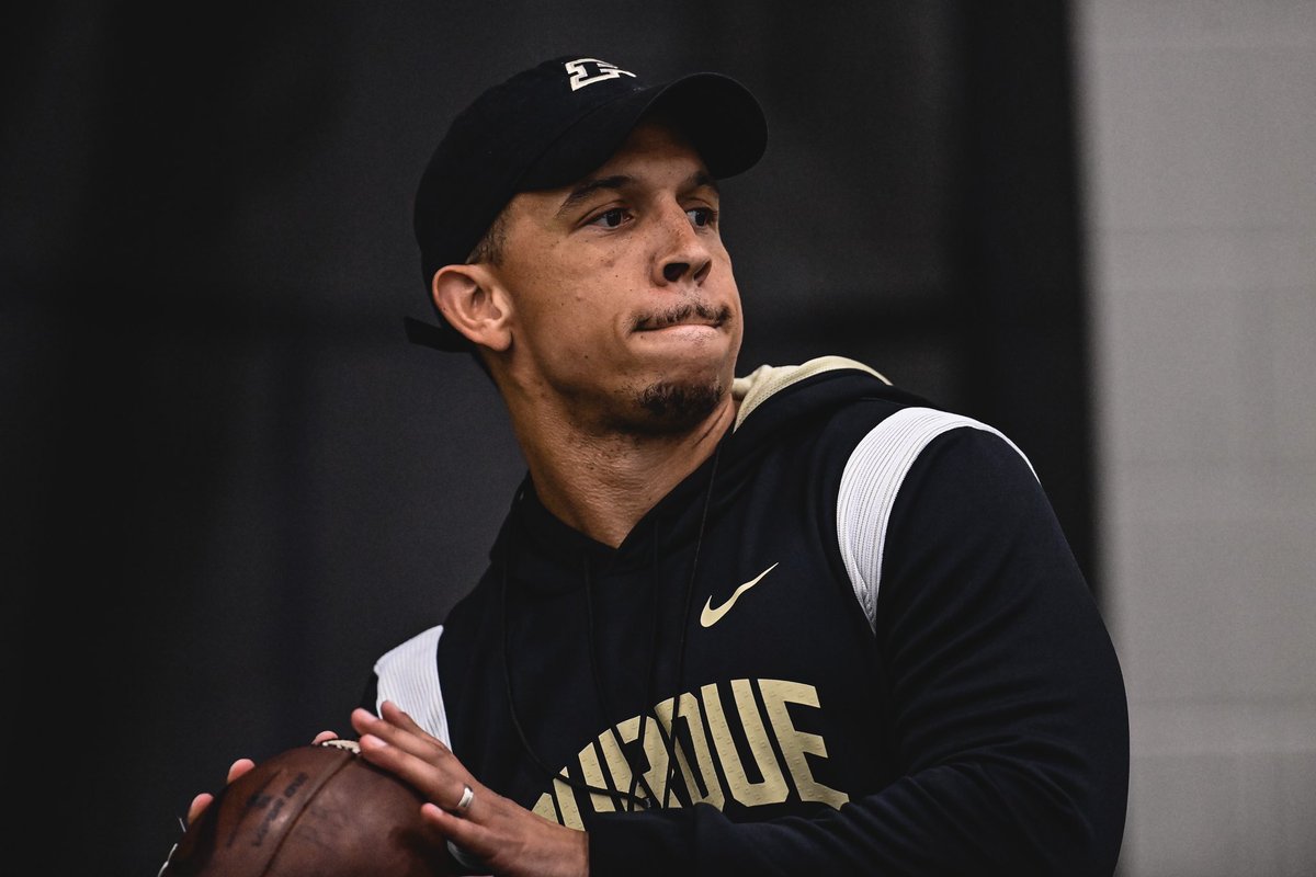 Purdue Football on Twitter "The former high school QB can still sling it."