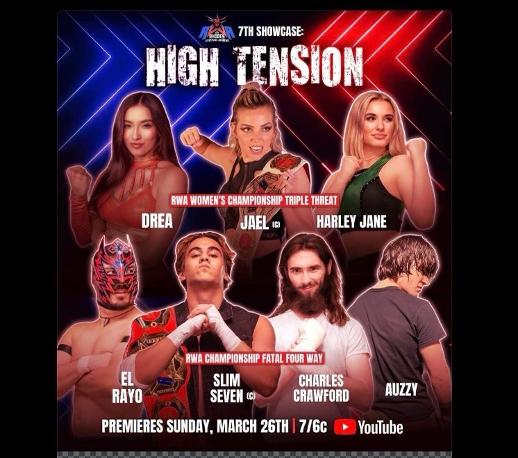 dustinrhodes's tweet photo. SUNDAY...... Rhodes Wrestling Academy presents its 7th student showcase. Best one yet guys. Top to bottom, 6 absolute bangers.
Please watch on #RWA's YouTube page Sunday night at 7/6 central. See y'all online and please subscribe! ❤️🙏🏼 https://t.co/p0T2ZFLwwY