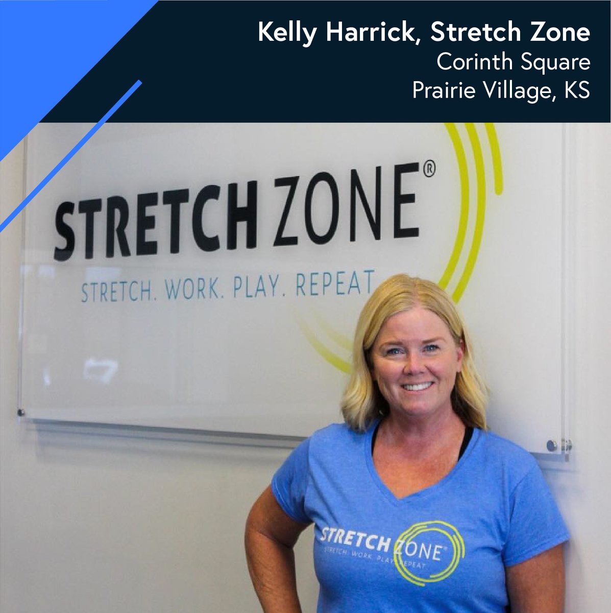 FirstWashRealty's tweet photo. Today we're spotlighting a women-led business at Corinth Square in Prairie Village, Kansas. Meet Kelly Harrick, owner of the Prairie Village franchise Stretch Zone. To learn more about Kelly's impact on her community, visit https://t.co/Q4F6wxPFuN

#WomensHistoryMonth #WHM https://t.co/Wdg1vNg3oI