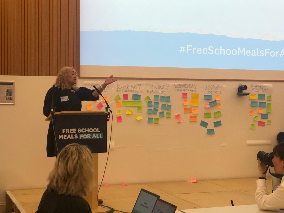Closing up #FreeSchoolMealsForAll Conference. As we’ve only just seen today - this Govt blocking a bill that would feed all our children. Only universality can ensure everyone thrives. Special thanks to pupils from School 21. Amazing ideas on how to take forward this campaign.