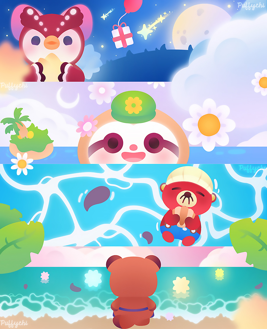 puffychii's tweet photo. I really miss playing Animal Crossing ☁️🍃 https://t.co/SjYy0EP2Rh