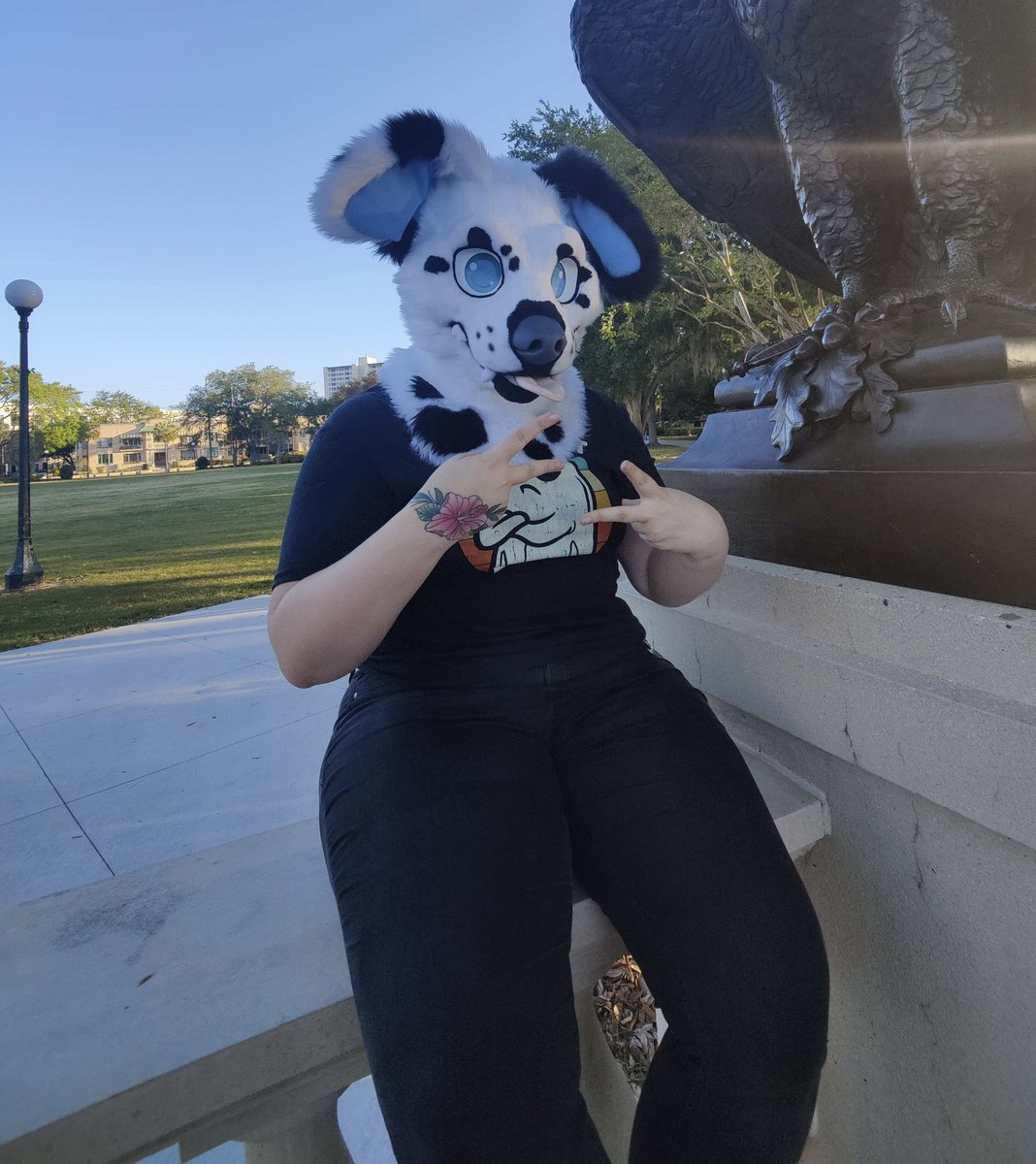 miloandfriends1's tweet photo. Please welcome Skye to our family! She is a Dalmatian, and another floppy ear pupper!
#furry #fursuit #fursuits #fursuiter #multisuiter
#partialfursuit #bordercollie #dalmatian #floridafur
#floridafurry #floridafurries #furryfandom #furrycommunity
#fursuitreveal #miloandfriends https://t.co/F9byCMEEjV
