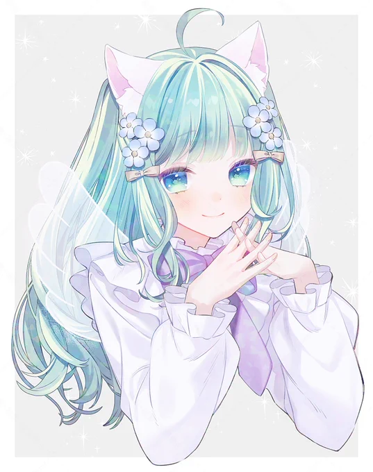遊んでいるアバターアプリの己のアバターのイラスト※1年以上前に描いた絵 