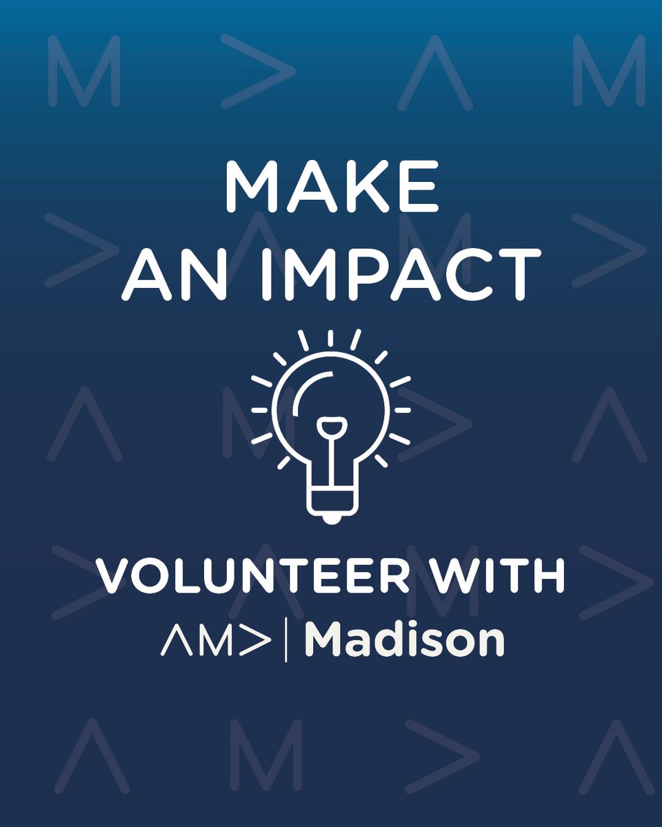 📣 Join our volunteering team at AMA Madison!

Not only will you get to volunteer with a great group of individuals, but you'll have opportunities to broaden your skillset, mentor others, and give back to your community. 

🌐amamadison.org/volunteer/
📧madison@amamadison.org