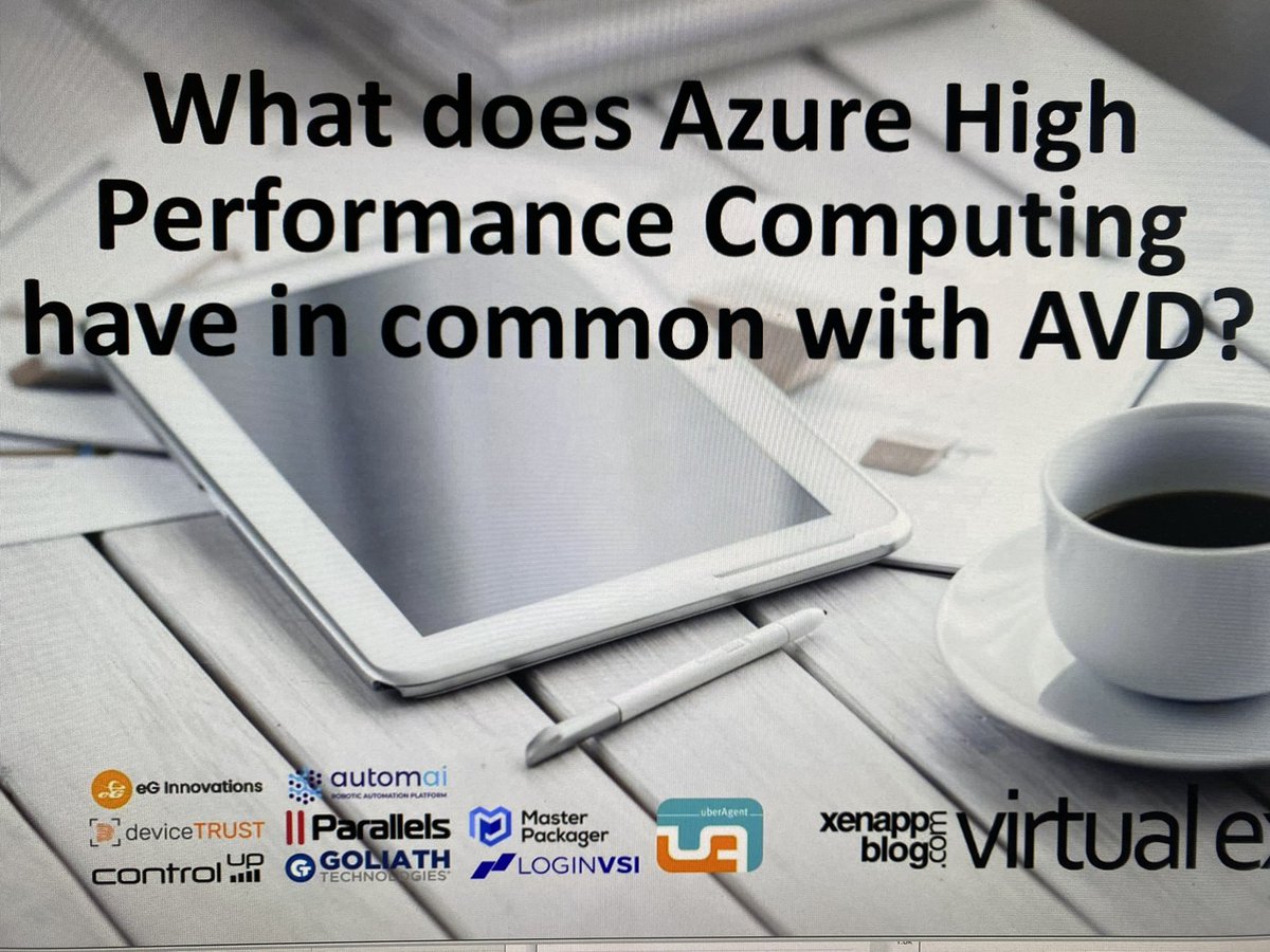 Interesting breakdown of Azure compute and performance optimizations.  Make sure you check out replay if you missed it. Here <a href="/Citrix/">Citrix</a> <a href="/xenappblog/">Trond Eirik Haavarstein</a> #virtualexpo