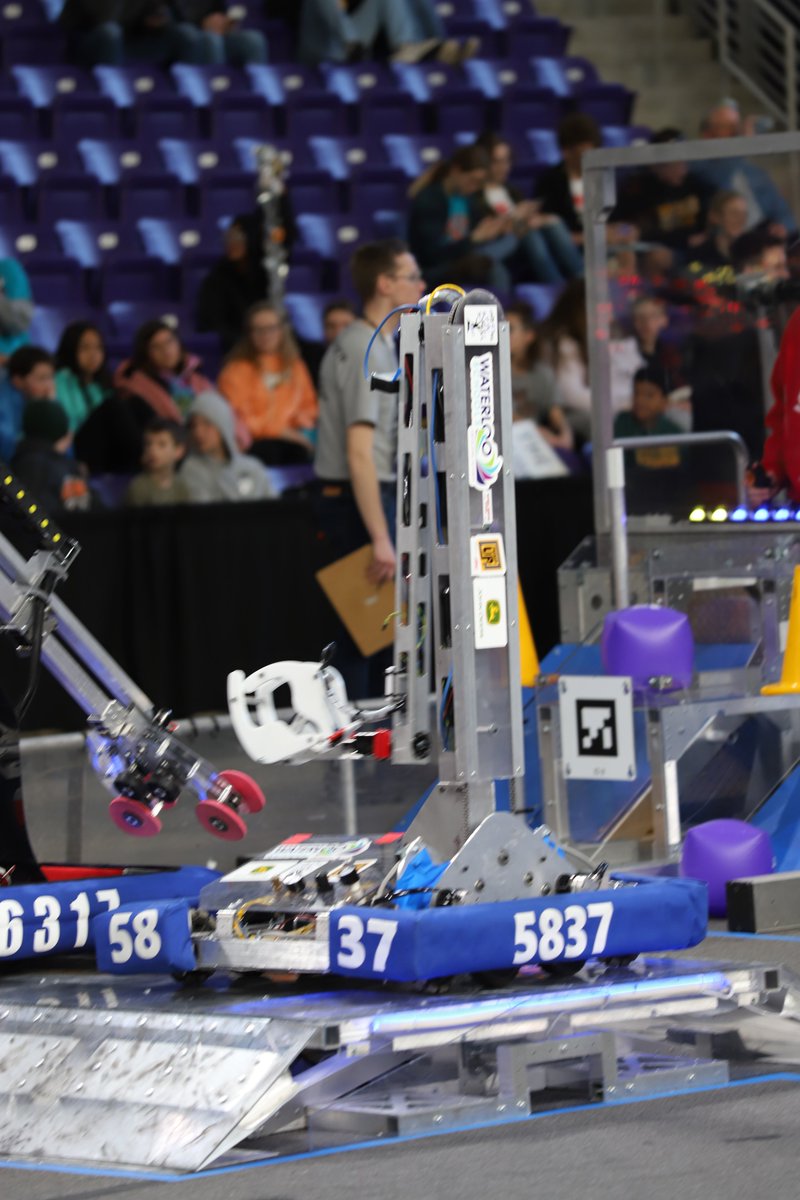 WaterlooSchools's tweet image. Excitement is in the air at the FIRST Robotics Regional Competition!
Our Unity4Tech 5837 team competed in their 1st qualifier coming in 2nd. The feeling of comradery is strong with this team! Buttons &amp;amp; stickers are being handed out like crazy w/endless smiles. 
#FIRSTRobotics