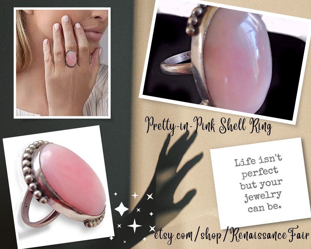 renaissancefai's tweet photo. Excited to share the latest addition to my #etsy shop: Pink Shell Sterling Silver Ring, Hand Crafted, Oval, Feminine, Vintage MOP, Size 6.5 https://t.co/SzHSHTGuGr #pink #motherofpearl #silver #women #midcentury #sterlingsilverring #pinkshell #seashell #ovalshape https://t.co/PTNeEOswPF