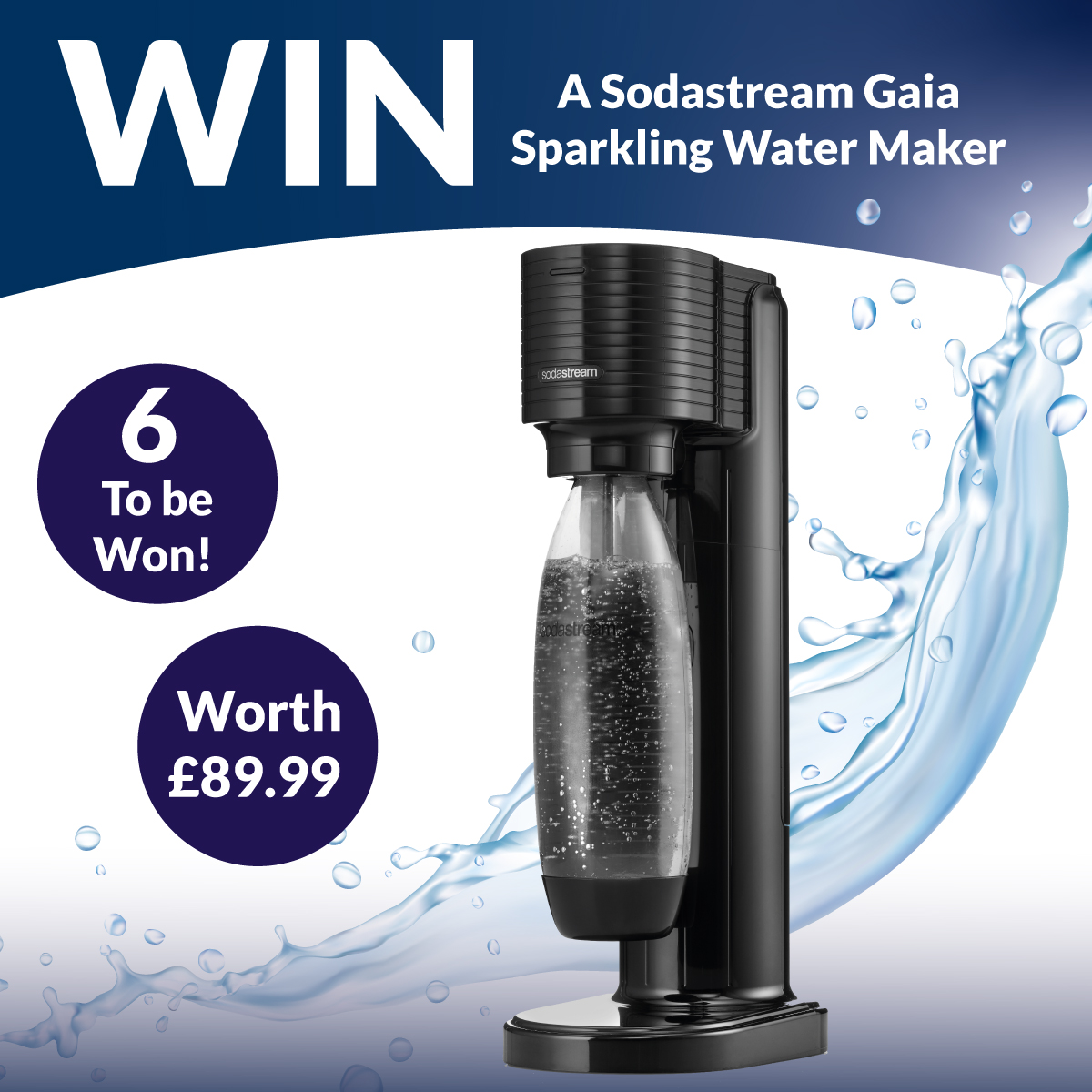 The Range UK on X: ✨ #GIVEAWAY ✨ NEW INTO STORES 😍👉 ENTER NOW for your  chance to WIN the SodaStream Gaia Sparkling Water Maker worth a HUGE  £89.99! 1. Like this