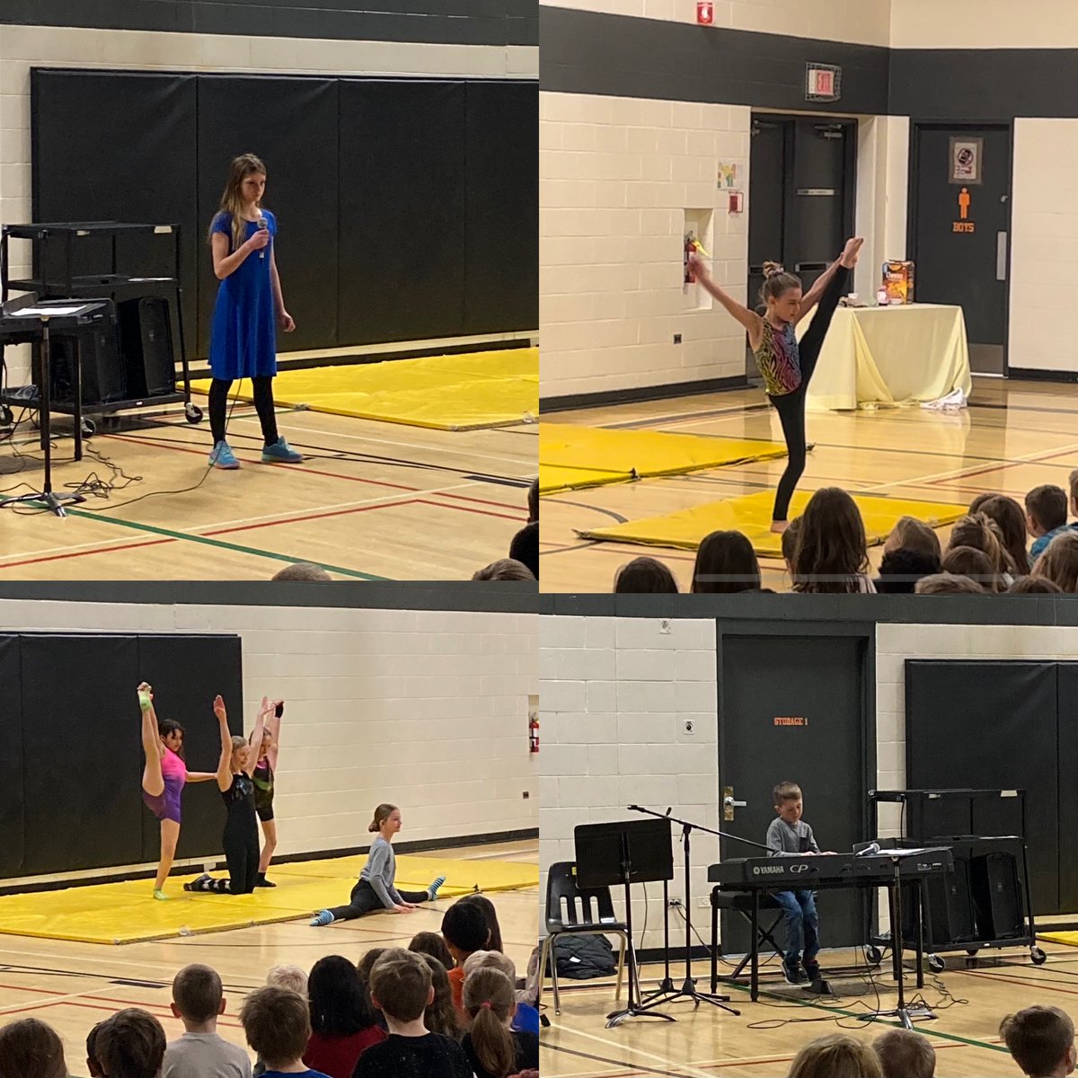 BlumenortHSD's tweet photo. We have so much talent displayed at Blumenort's School Talent Show:) 👏 https://t.co/bSEaLfcoik