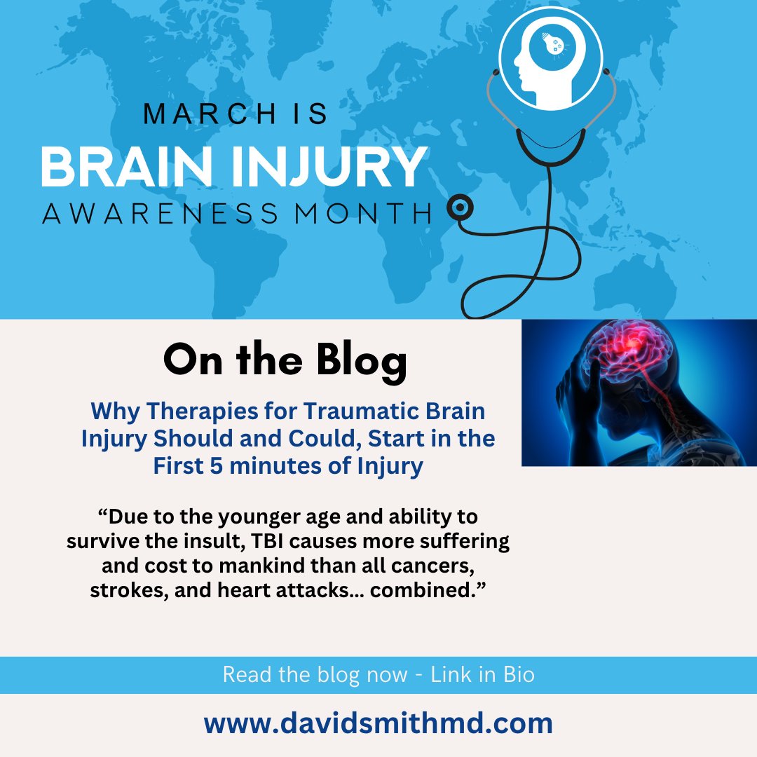 DavidWSmithMD's tweet photo. Check out my #blog on my website at https://t.co/T1qJl4pdxW 
#blog #blogger #medical #medicalblog #doctor #medicaldoctor #tbi #tbirecovery #tbiawareness #TBIAwarenessMonth #brain #brainhealth #concussion #postconcussionsyndrome #prevention #preventativehealth #recovery #medicine https://t.co/6WO5yF0Epr