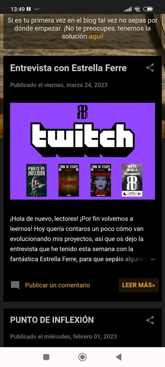 RubioBudia's tweet photo. Ha sido divertido compartir un ratito con @estreferre
Ya tenéis disponible la entrevista en el blog:
https://t.co/HqNdgTYuEa
🙋🏻‍♂️✍🏻📖💙 https://t.co/kNWj0e919Y