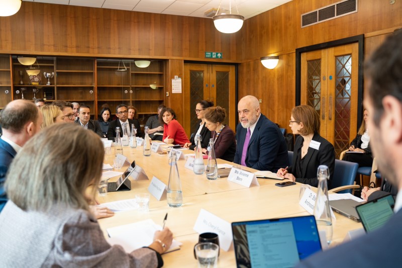 UCLLaws's tweet photo. Today, the British Council and UCL hosted a university roundtable with Albanian Prime Minister Edi Rama to discuss collaboration between the UK and Albania in the education sector. https://t.co/azZk8CMlpf