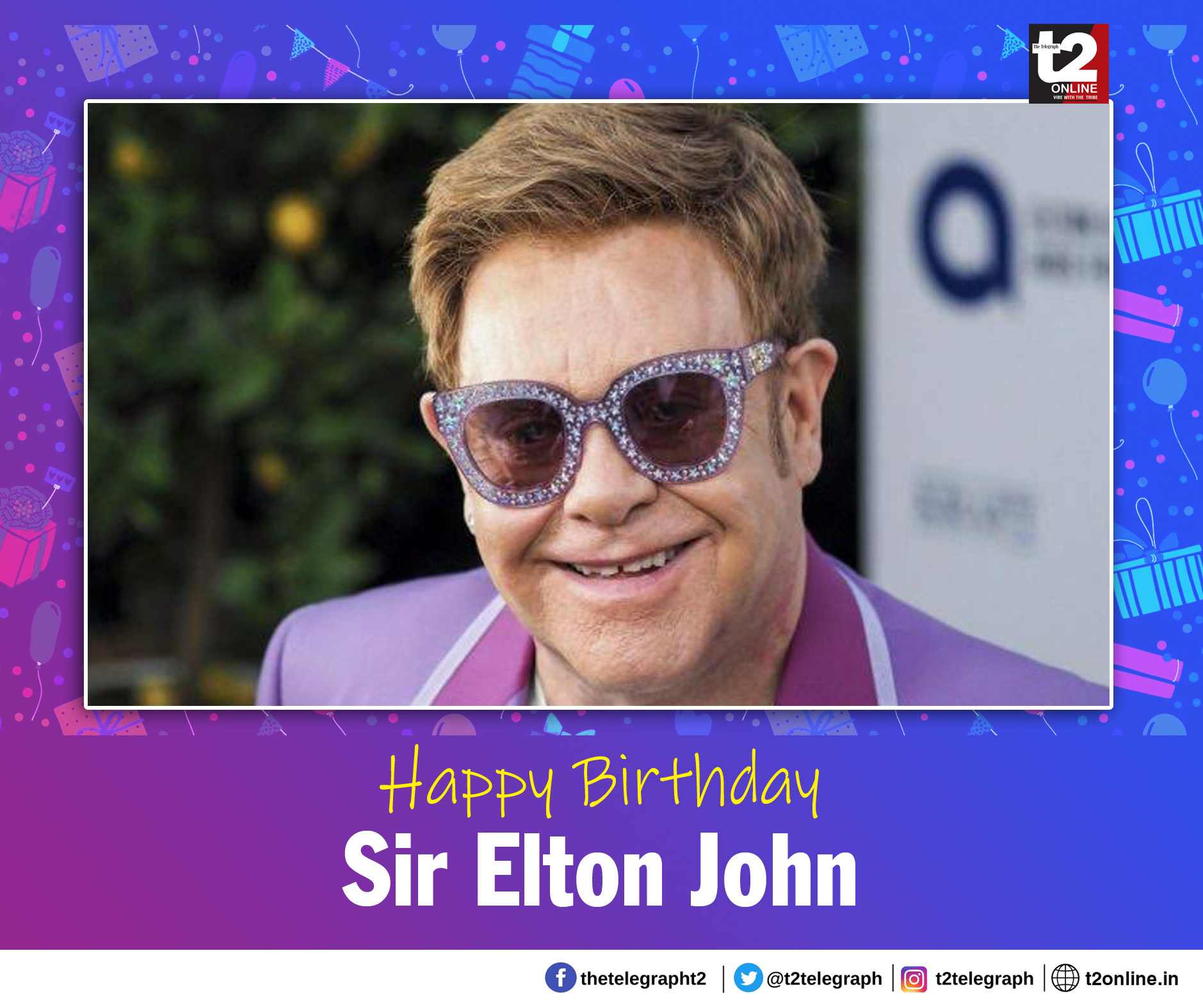 Happy birthday to the flashy and fantastical Elton John 