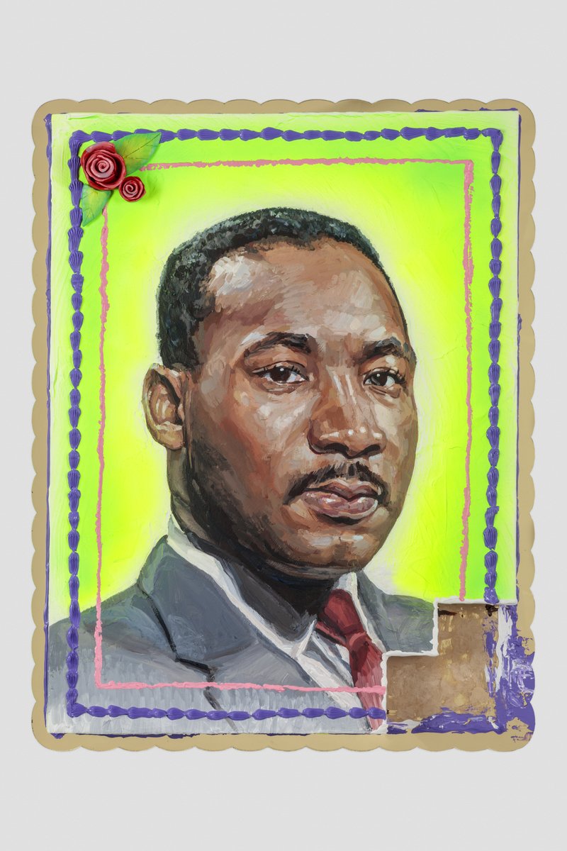 _WhiteCube's tweet photo. ‘Introductions: #PatrickMartinez’ is on view at #WhiteCube Online.
In 'Happy Birthday Martin Luther King Jr.' (2023), Patrick celebrates the iconic individual in the same way those in his local community celebrate their own family.
Explore online: https://t.co/6smQWoG1s7 https://t.co/rJ8WMZ6OkD