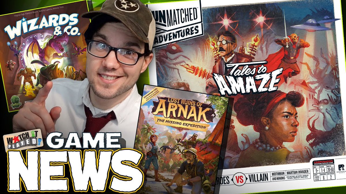 Prepare to be amazed, we've got some exciting new releases that will have you teaming up to battle some baddies, going back into lost ruins, and maybe even joining a secret cabal - it's all here in our latest Tabletop News Show! youtube.com/watch?v=IjG6cP…