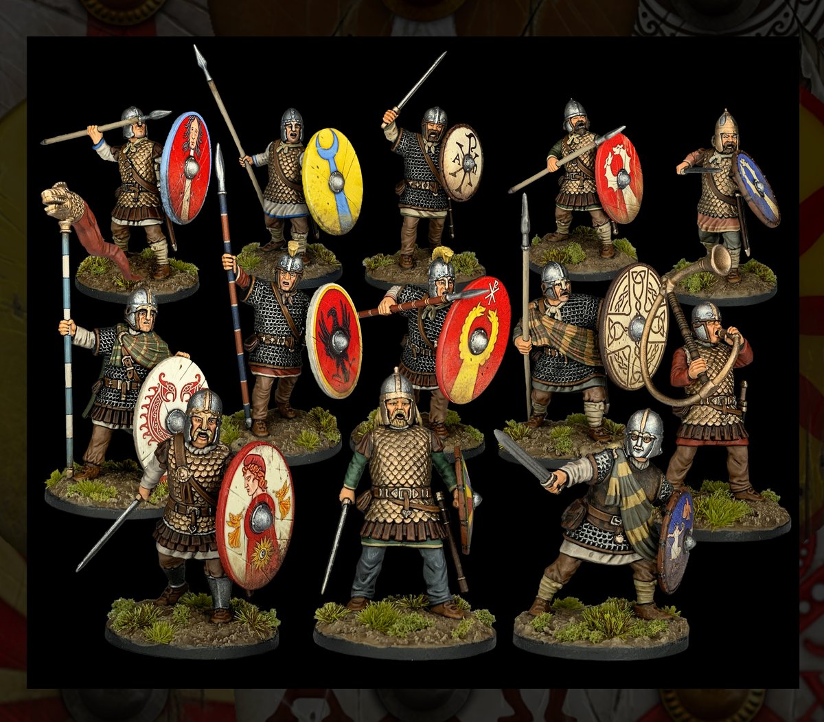AtVictrix's tweet image. Late Roman Armoured Infantry: Now Available to Pre-order!

This incredibly versatile set comes with 3 different sprues, allowing you to make Late Romans of the 4th to 6th Century, Goth/Germanic warriors, Arthurians and Early Byzantines.

victrixlimited.com/collections/la…