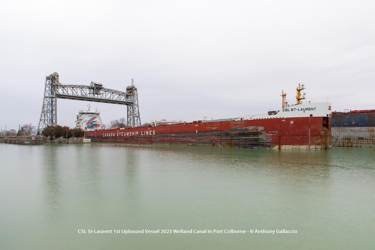 A_Gallaccio's tweet photo. .@CSLships #CSL #stlaurent #1st #upbound #vessel #wellandcanal @hwyh2o 2023 #shipping #season Its #Captain #JamesRyan was the #TopHat #recipient
More photos: https://t.co/1hVedxMtJp https://t.co/JOjoUvShRW