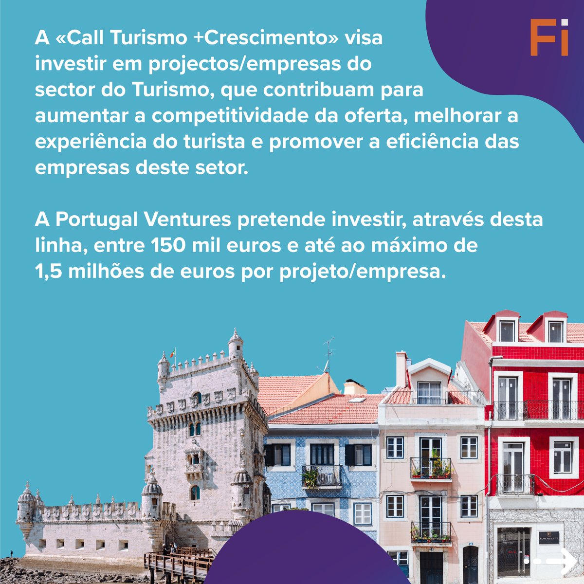 Finpartner_pt's tweet photo. Sabia que pode apresentar candidaturas para a linha «Call Turismo +Crescimento» até 30 de abril? 

Saiba tudo neste post. 

Fique a par das nossas publicações #hospitalityexperience

#finpartner
#Turismo 
#fintips
#Investimento
#portugal https://t.co/xkQmYm0cza