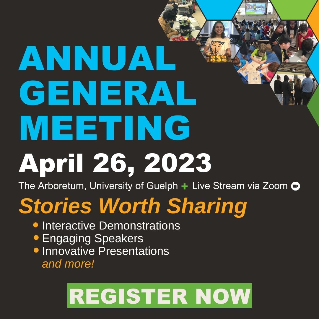 Join us for our AGM on April 26 at The Arboretum, University of Guelph, for interactive demonstrations of our youth activities, engaging presentations, and networking. We will also live stream the event for those who wish to attend virtually.

Register at: agscape.ca/event/agscape-…