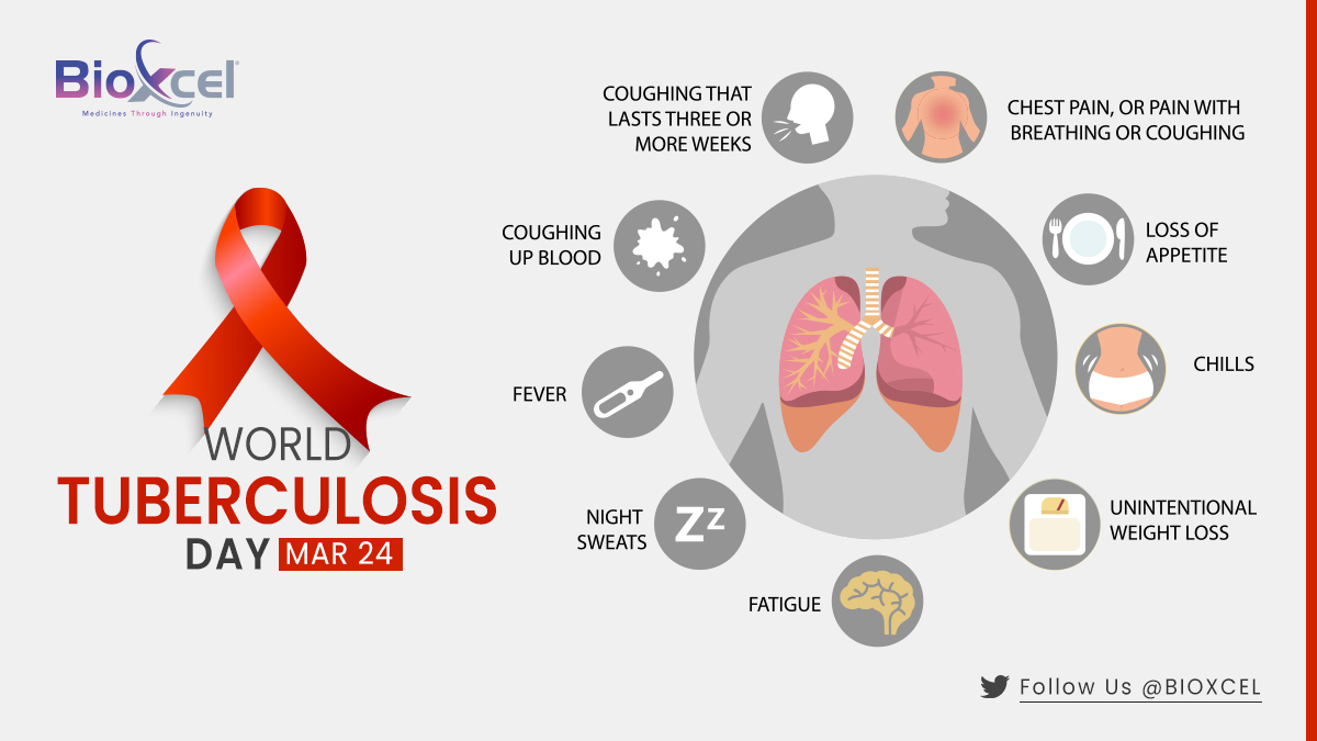 Tuberculosis is the 13th leading cause of death and the second leading infectious killer globally. This #WorldTBDay , we aim to raise awareness by highlighting the key symptoms associated with TB. Know more: bit.ly/40wfbUn @WHO #InvestToEndTB #TBDay23