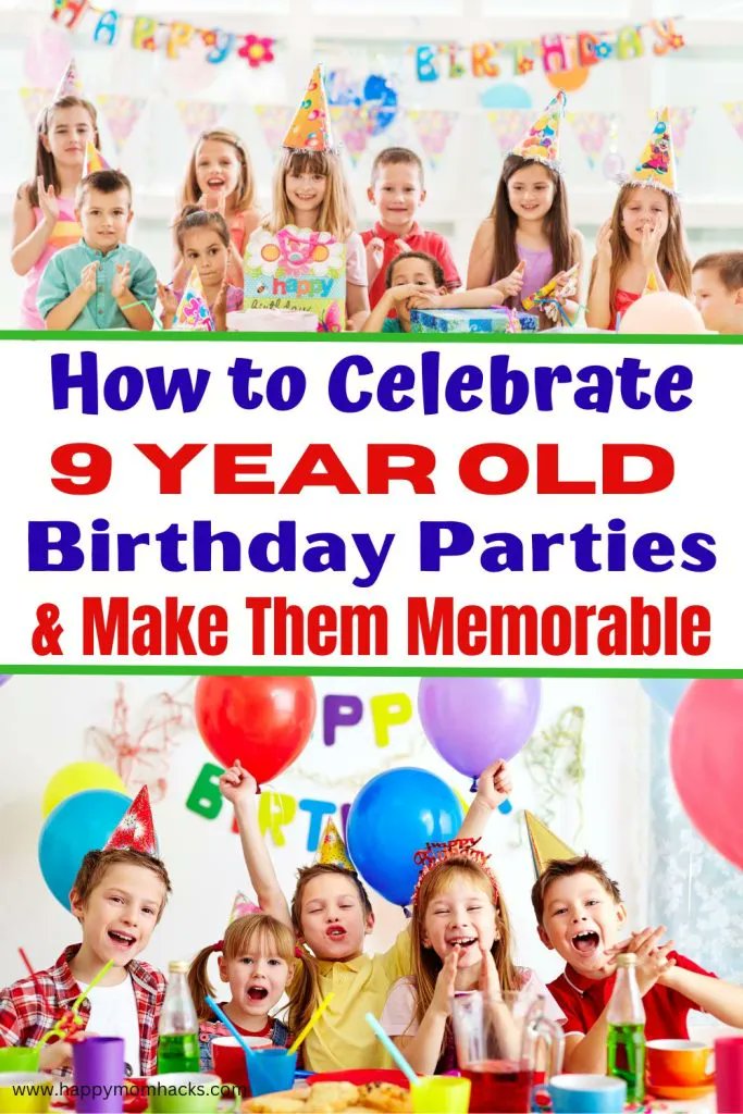 Plan the Ultimate 9 Year Old Birthday Party with 64 Fun Things to Do & Party Themes. #partygames #kids #kidbirthdays #birthdayparty #birthdayboy #birthdaygirl #moms #momlife #9yearolds #kidsparties #familyfun #familytime buff.ly/40zFJUS