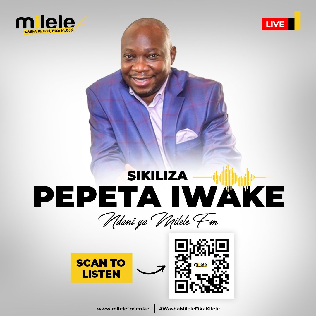 Hivi sasa tunaipepeta hapa mpaka iwake na kigogo <a href="/Luchivya/">Francis Luchivya</a> mpaka saa sita usiku.
Unaskiza show ukiwa wapi?
#LuchivyaMilele