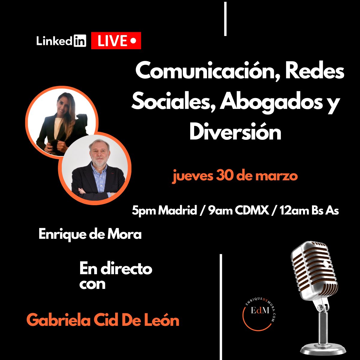 Honrada con esta invitación para conversar con el gran @enriquedemora. Ojalá sea de su interés. ⤵️