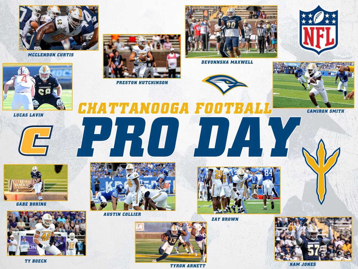 2023 Pro Day - Friday, March 31st

See you next week, <a href="/NFL/">NFL</a> 

<a href="/McclendonCurti1/">McClendon Curtis</a>
<a href="/PrestonHutch15/">Preston Hutchinson</a>
<a href="/Devonnsha/">Devonnsha Maxwell</a>
<a href="/67swedishoutlaw/">Lucas Lavin</a>
<a href="/camirons1/">Tyreese</a> 
<a href="/boring_gabriel/">Gabe Boring</a> 
<a href="/a_collier_10/">Austin collier</a> 
<a href="/tyboeck1/">Ty Boeck</a> 
<a href="/_kamjones/">The Kam Jones ₅₇</a> 
<a href="/ThereGo_Nett17/">Triskaidekaphobia</a>

#NFLDraft2023 | #GoMocs🐦