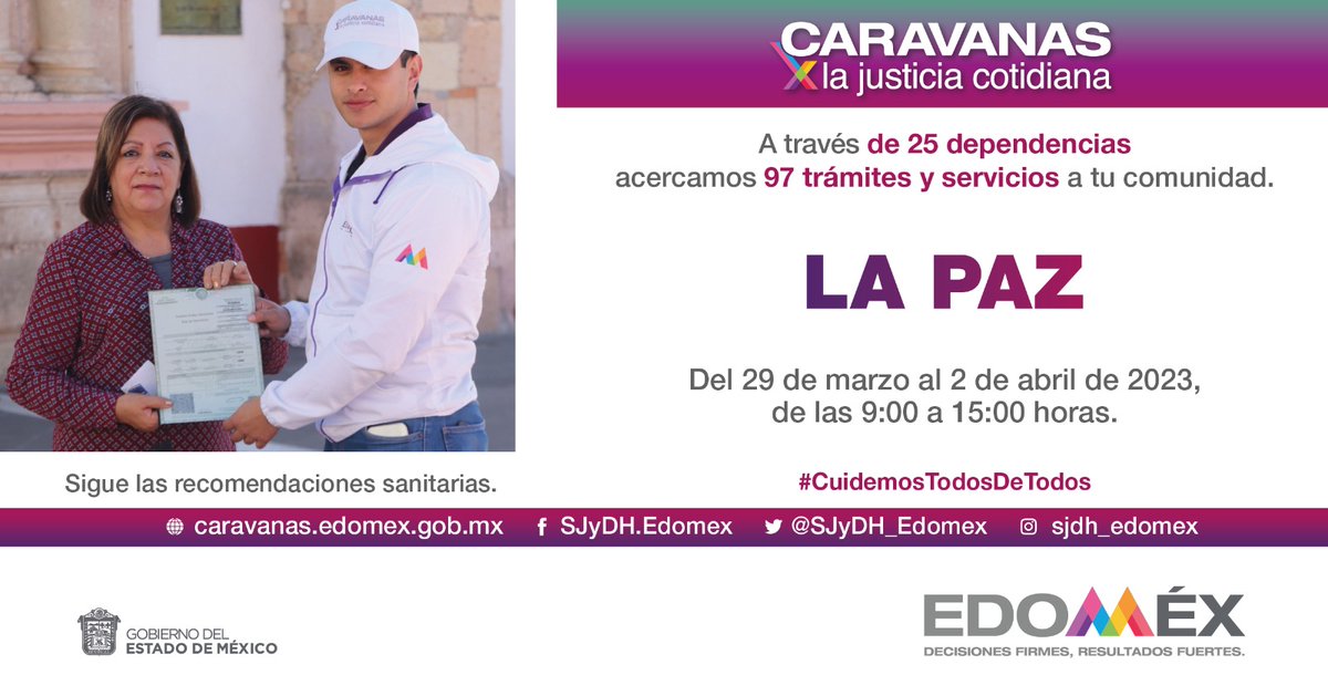 CJ_Edomex's tweet photo. Acude a las #CaravanasXLaJusticia, organizadas por la #SJDH, en un horario de 9:00 a 15:00 horas.
Conoce los organismos que acercan sus servicios aquí: https://t.co/KRA5Gzy2Pu https://t.co/GG5wNGwhLg