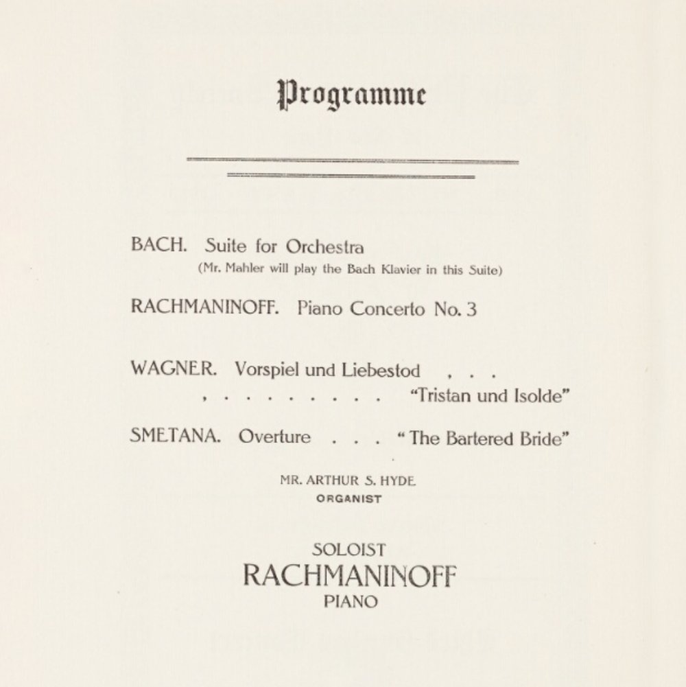 Anthony Princiotti on Twitter "The New York Symphony Society program