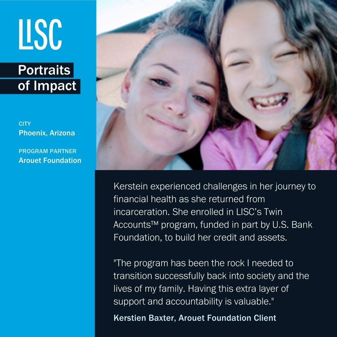 Local Initiatives Support Corporation (LISC) (@lisc_hq) on Twitter photo Our longtime partner <a href="/Arouetforgood/">Arouet</a> prides itself on providing wrap-around services to women post-incarceration. With support from LISC x <a href="/usbank/">U.S. Bank</a> Fnd, we're supporting Arouet’s Financial Opportunity Center® programming to help people save money and build credit at the same time. Our longtime partner <a href="/Arouetforgood/">Arouet</a> prides itself on providing wrap-around services to women post-incarceration. With support from LISC x <a href="/usbank/">U.S. Bank</a> Fnd, we're supporting Arouet’s Financial Opportunity Center® programming to help people save money and build credit at the same time.