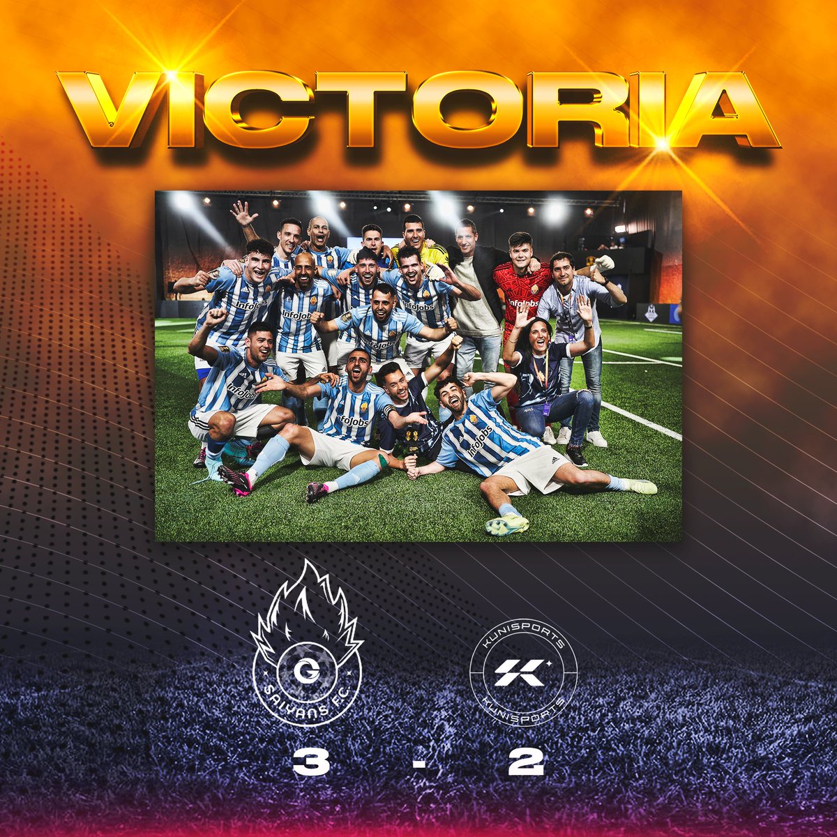 Saiyans_FC_'s tweet photo. ✨𝐋𝐎 𝐇𝐄𝐌𝐎𝐒 𝐂𝐎𝐍𝐒𝐄𝐆𝐔𝐈𝐃𝐎✨

🏆VICTORIA EN EL ÚLTIMO SEGUNDO FRENTE A @kunisports | 3-2

🧡💙QUÉ BONITO ES SER DE LOS SAIYANS🧡💙

🅲🅰🅼🅿 🅽🅾🆄 🅷🅴🆁🅴 🆆🅴 🅶🅾

#vamossaiyans🧡💙 https://t.co/l7AGN57IH0