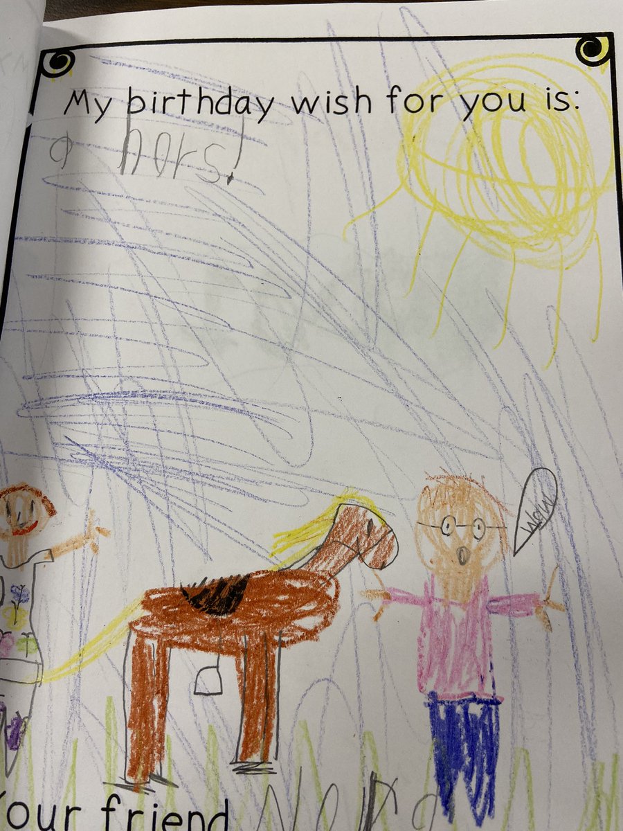 We love first interviewing our birthday friend &amp; then making them a birthday book. It’s a great keepsake of our year together too! #schoolfamily