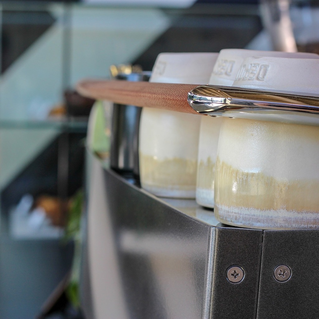 The folks at <a href="/timbertrain/">Timbertrain Coffee</a> know that nothing chases the blues away better than a preheated mug full of delicious coffee.⁠ ⁠ 

Hence, you'll always find these gorgeous ceramics at the ready atop the toasty espresso machine.⁠ ⁠ 

Enjoy this and other personal touches (the o…