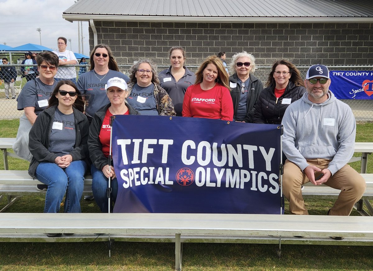 The Tift County Special Olympics is one of our favorite charitable events. After a hiatus due to Covid, our Tifton-based team was thrilled to volunteer at the 2023 games!  #ourpeoplemakeusgreat #specialolympics #tiftcounty #givingback