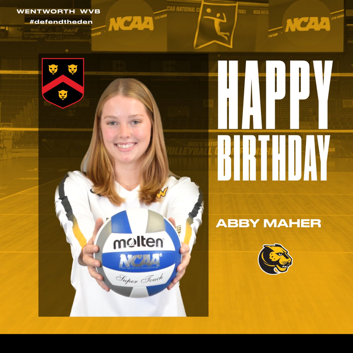 WITwvb's tweet photo. Happy birthday to our #24 on the 24th 🥳
#happybirthday #womensvolleyball #collegevolleyball #wit #witvb #wentworth #ncaa #whyd3 #diii #boston https://t.co/hSqWe6BNRQ